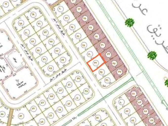 شمال الجامعه 32 خلف تجاري مخطط596