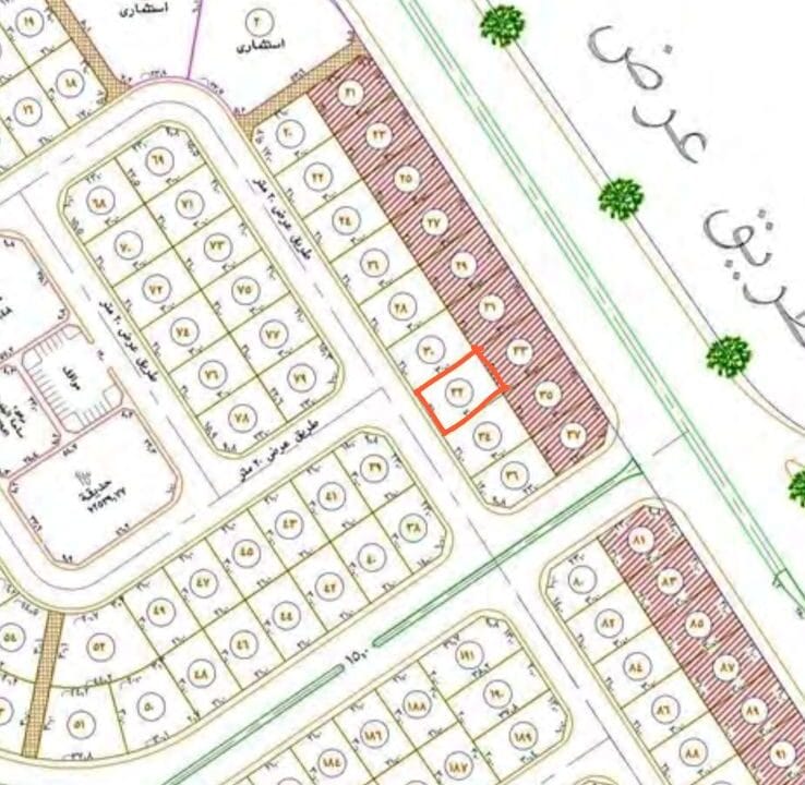 شمال الجامعه 32 خلف تجاري مخطط596